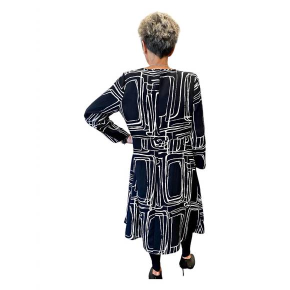 NEW LIV BY HABITAT tencel zip front dress in black - Picture 3 of 3